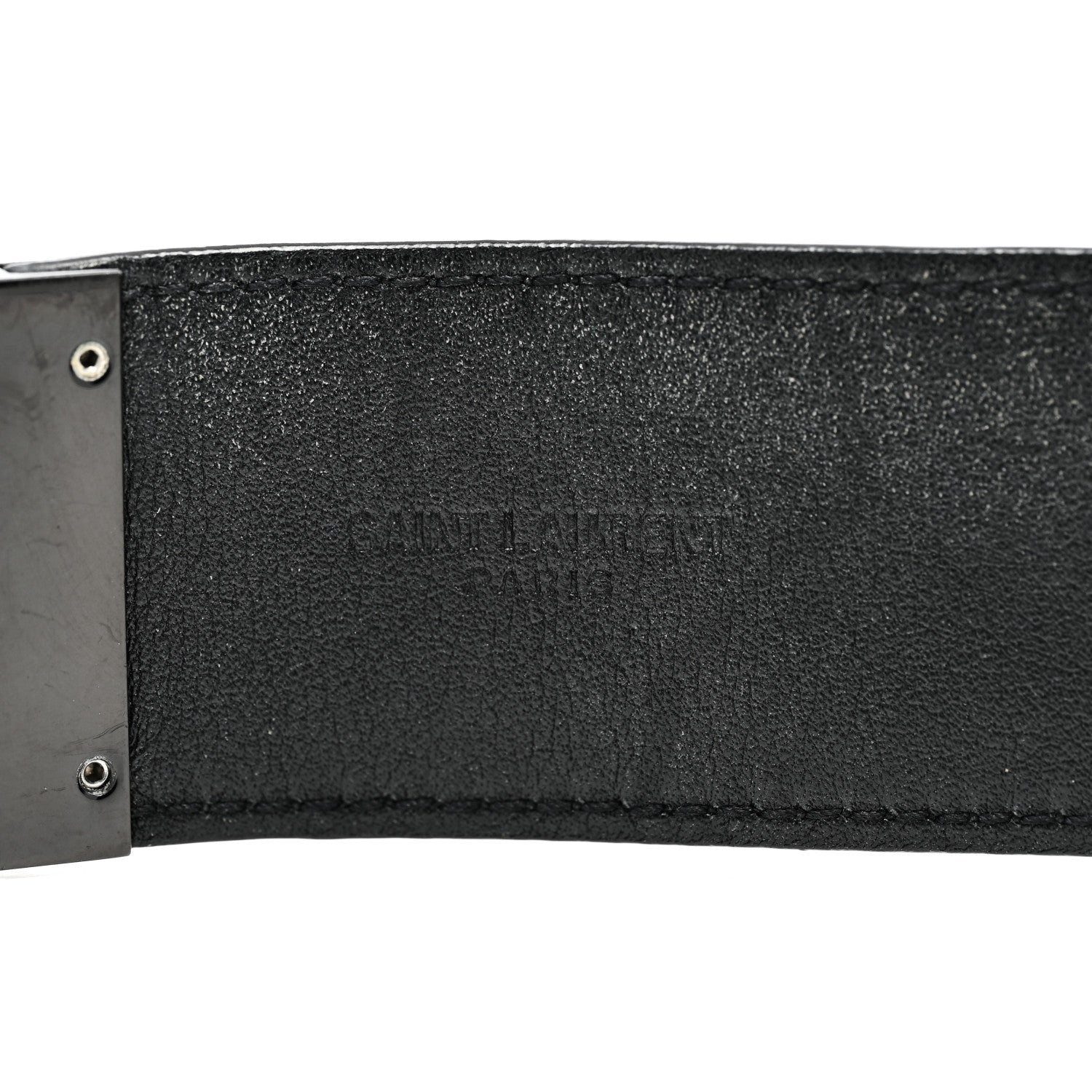 Saint Laurent Calfskin Monogram Bracelet Black 5 of 6