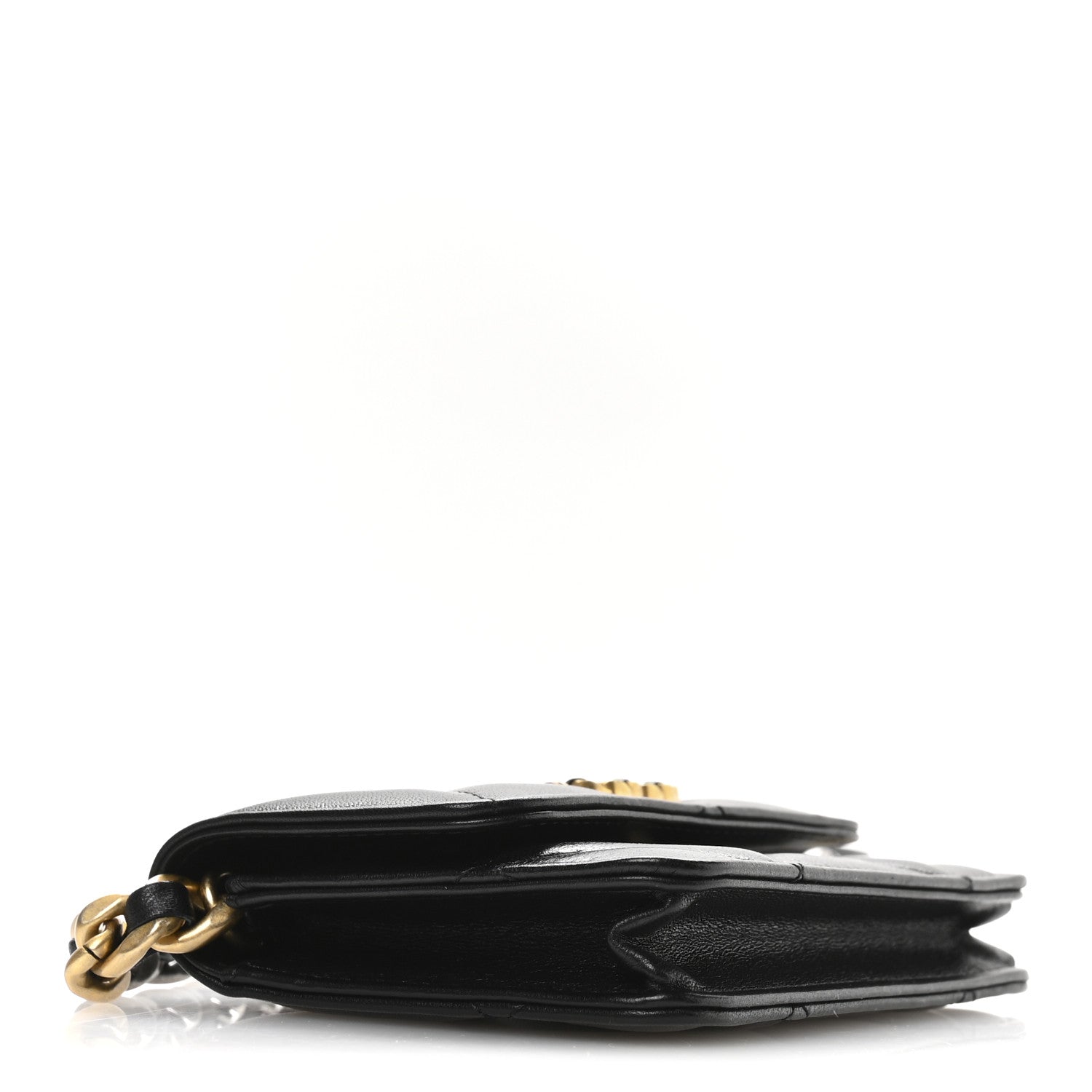 Chanel Lambskin Quilted Chanel 19 Flap Belt Bag Black 4 of 12
