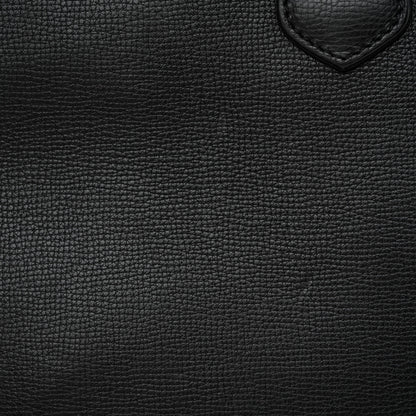 Burberry Grainy Calfskin House Check Large Banner Tote Black 20 of 21