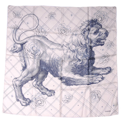 Chanel Silk Lion CC Scarf 2 of 5