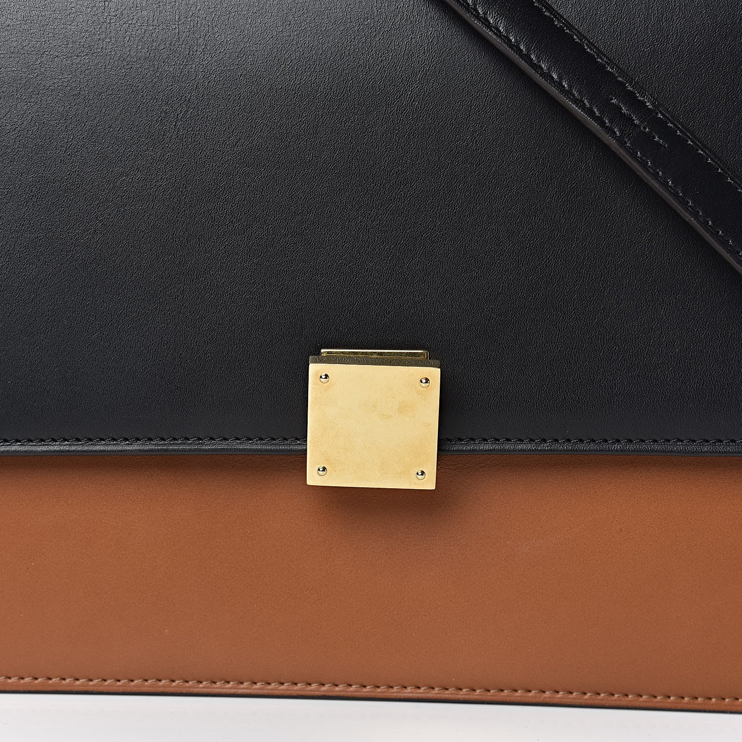 Celine Smooth Calfskin Bi-Color Large Case Camel 14 of 15