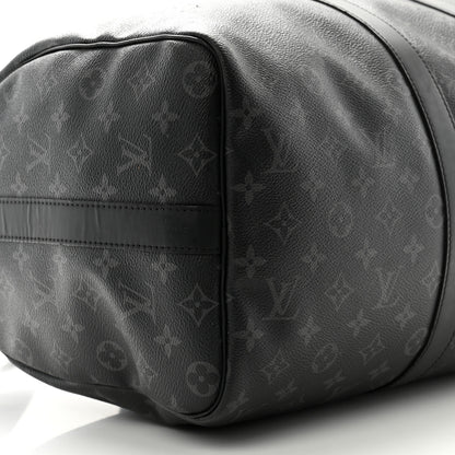 Louis Vuitton Monogram Eclipse Keepall Bandouliere 45 9 of 15