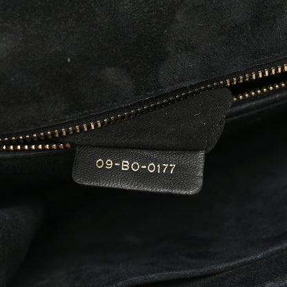 Christian Dior Lambskin Cannage Studded Large Dioraddict Flap Bag Black 7 of 11