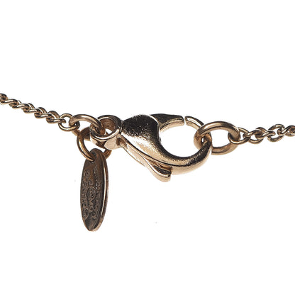 Chanel Resin CC Camellia Flower Necklace Gold 6 of 7