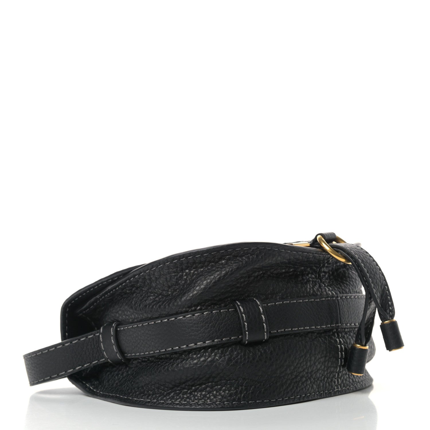 Chloe Calfskin Mini Marcie Round Crossbody Bag Black 4 of 10