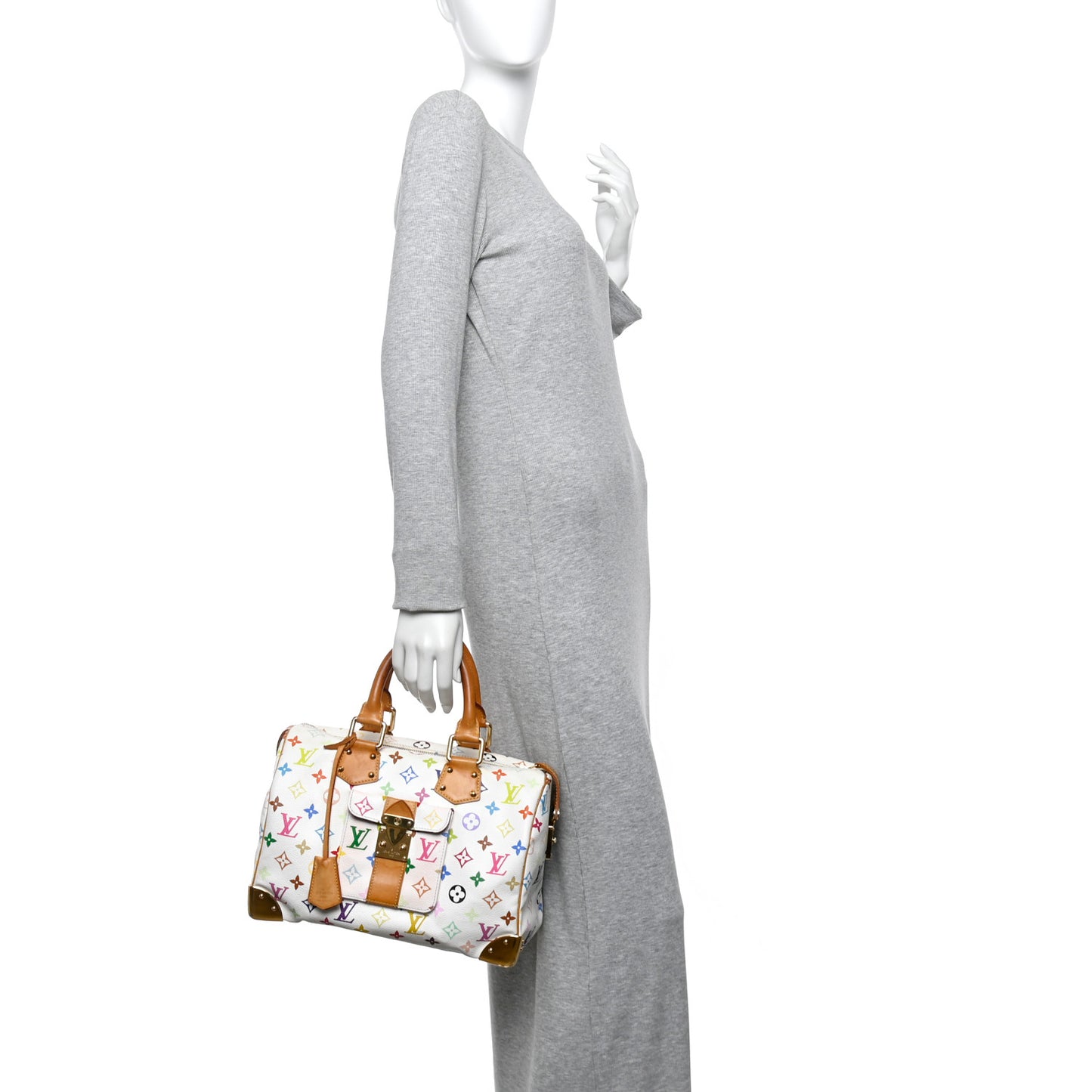 Monogram Multicolor Speedy 30 White
