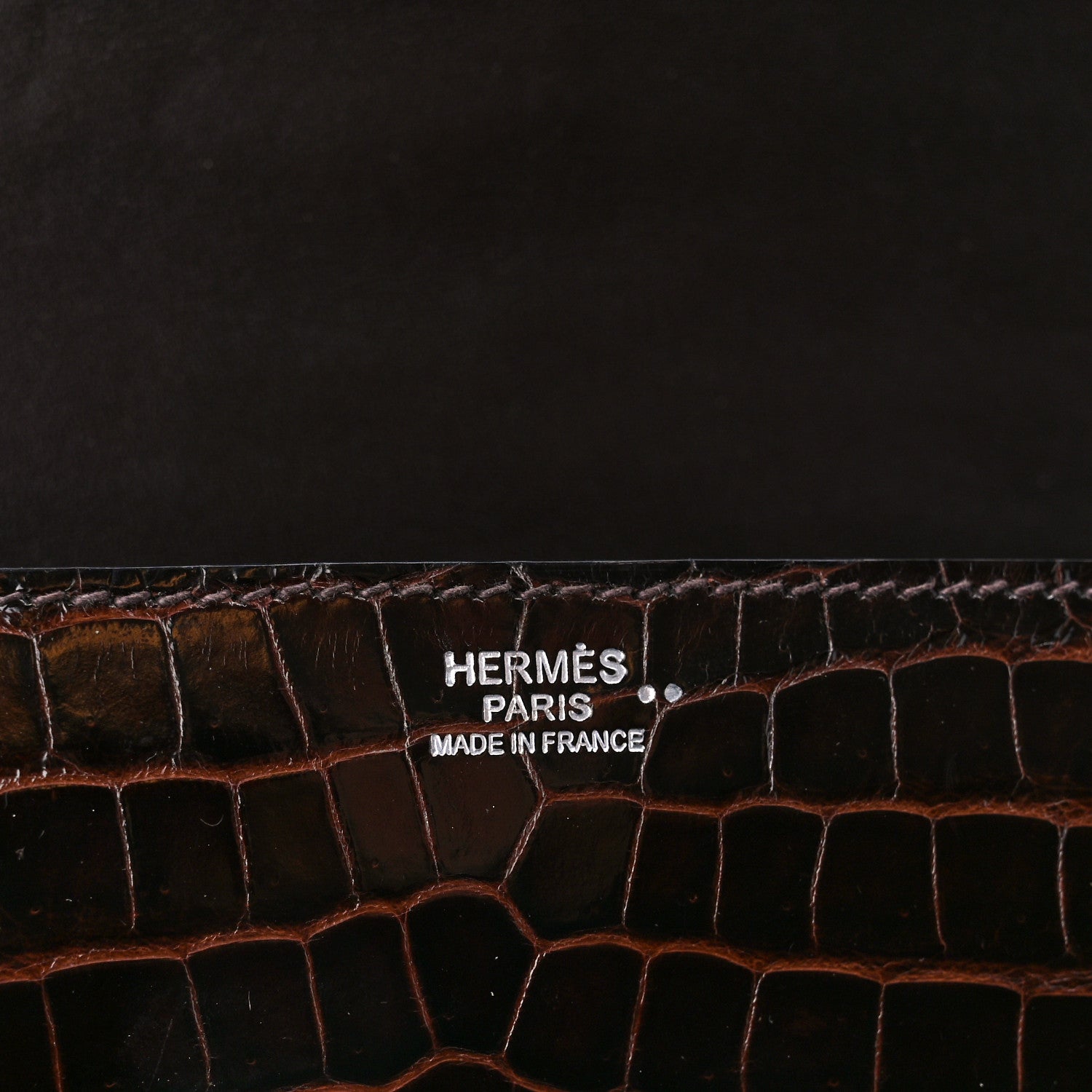 Hermes Shiny Niloticus Crocodile Egee Clutch Bordeaux 6 of 10