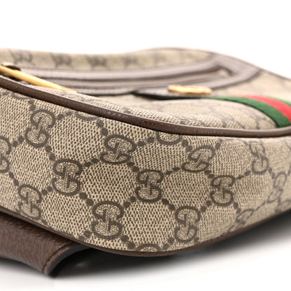 Gucci Soft GG Supreme Monogram Medium Ophidia Belt Bag Dark Brown 9 of 10