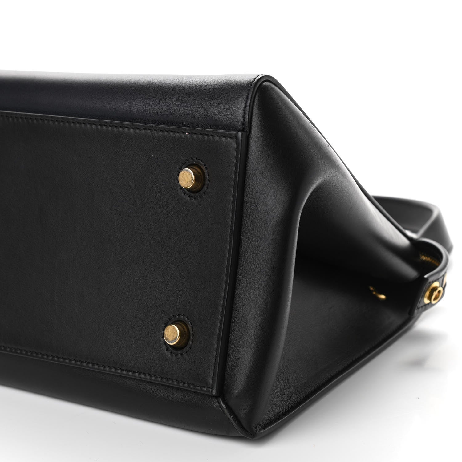 Celine Supple Calfskin Large Edge Shoulder Bag Navy Black 9 of 9