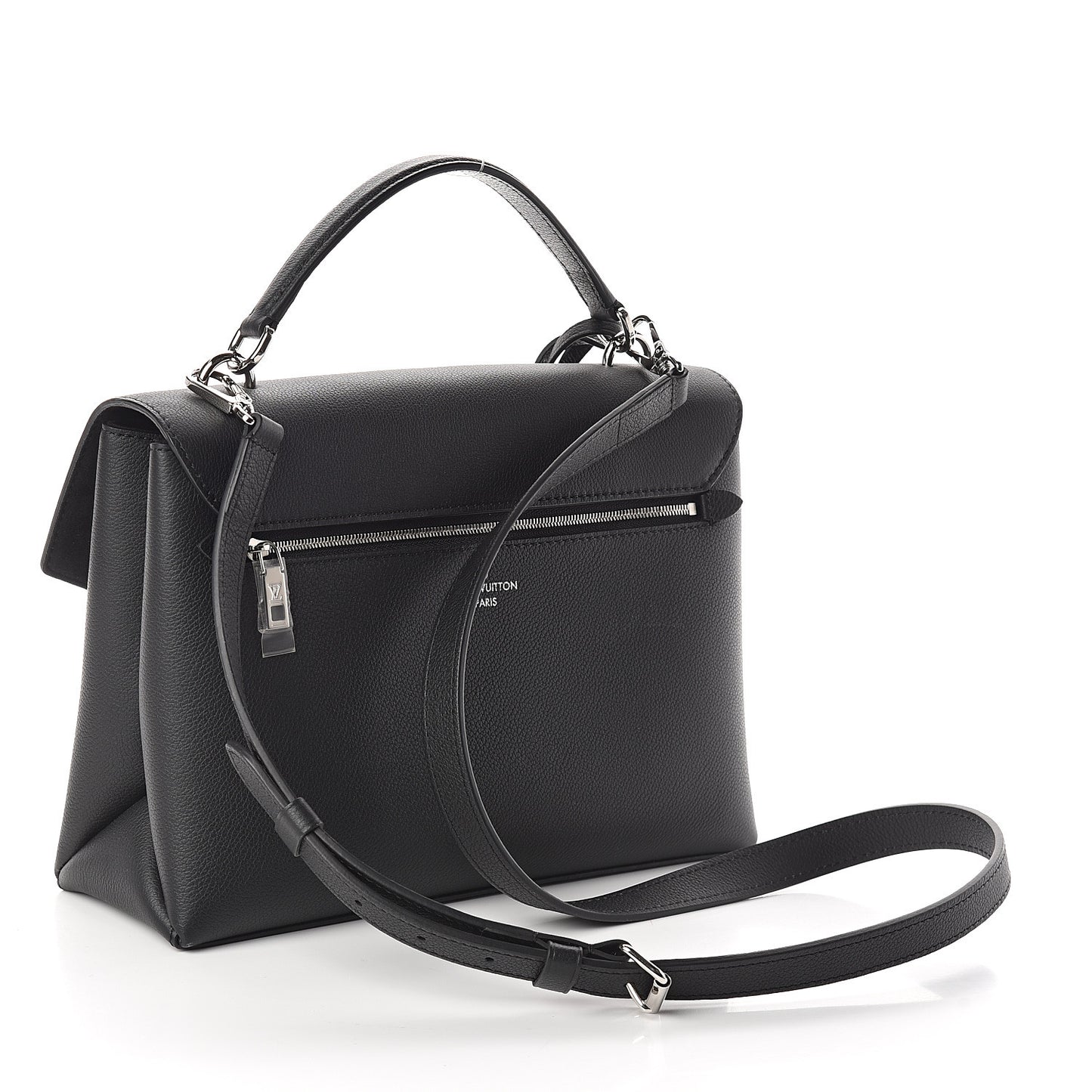 Soft Calfskin My Lockme Top Handle Black