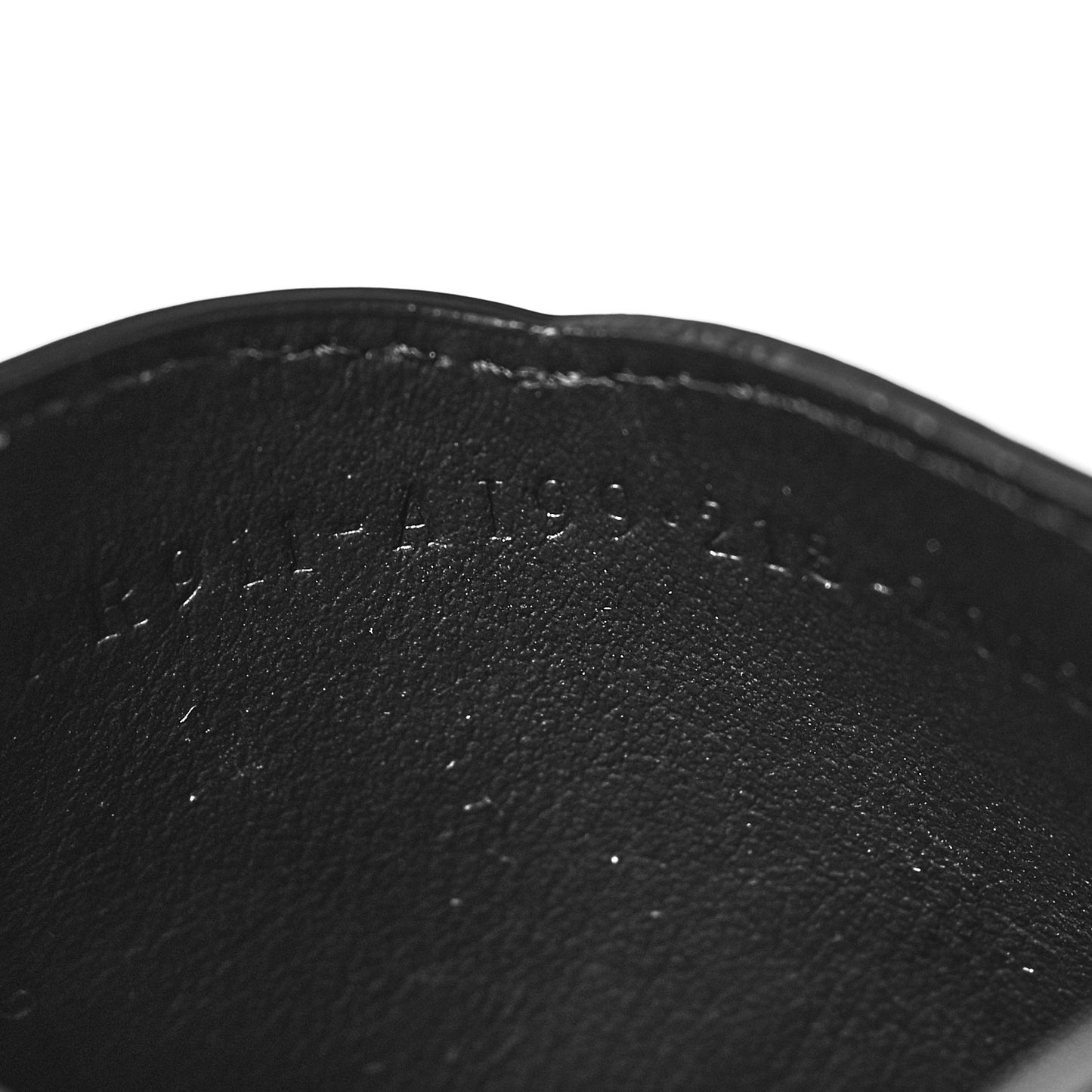 Vitello Century Matte Glazed Fabric FF Card Holder Tobacco Black