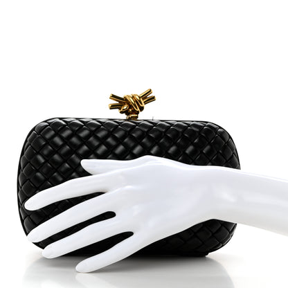 Bottega Veneta Nappa Intrecciato Knot Clutch Black 2 of 10