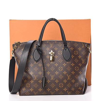 Louis Vuitton Monogram Flower Zipped Tote MM Black 12 of 12