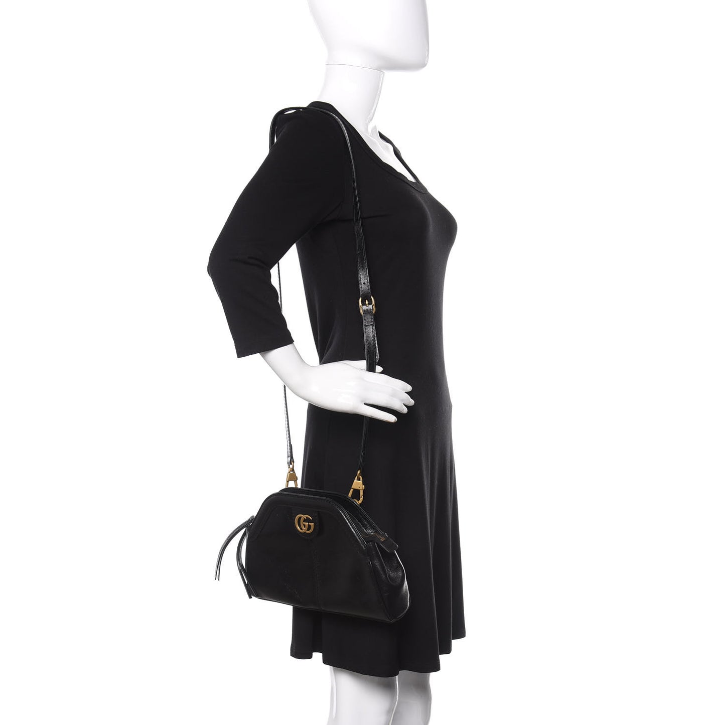 Calfskin Small Re(Belle) Crossbody Bag Black