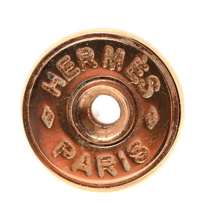 Hermes Rose Gold Lacquered Mini Pop H Earrings  Marron Glace 4 of 5