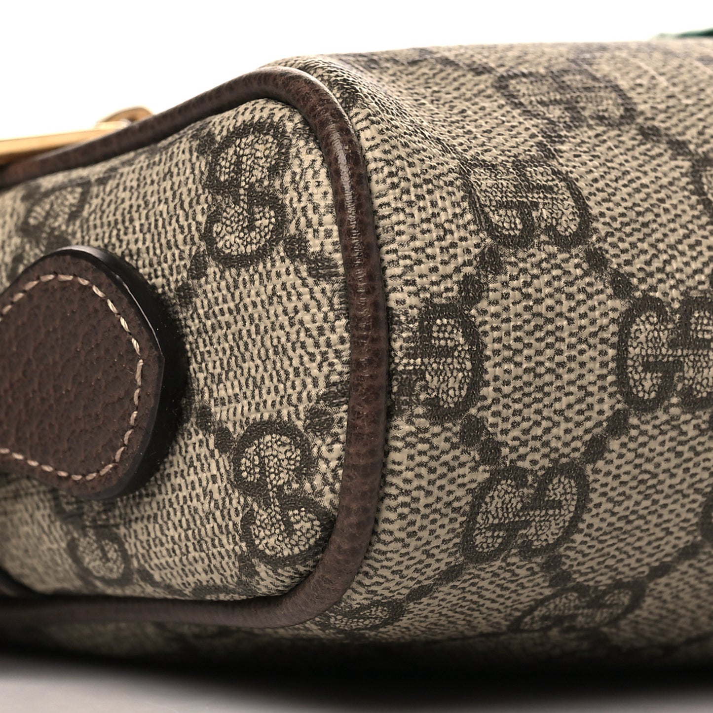 GG Supreme Monogram Web Mini Ophidia Shoulder Bag Brown