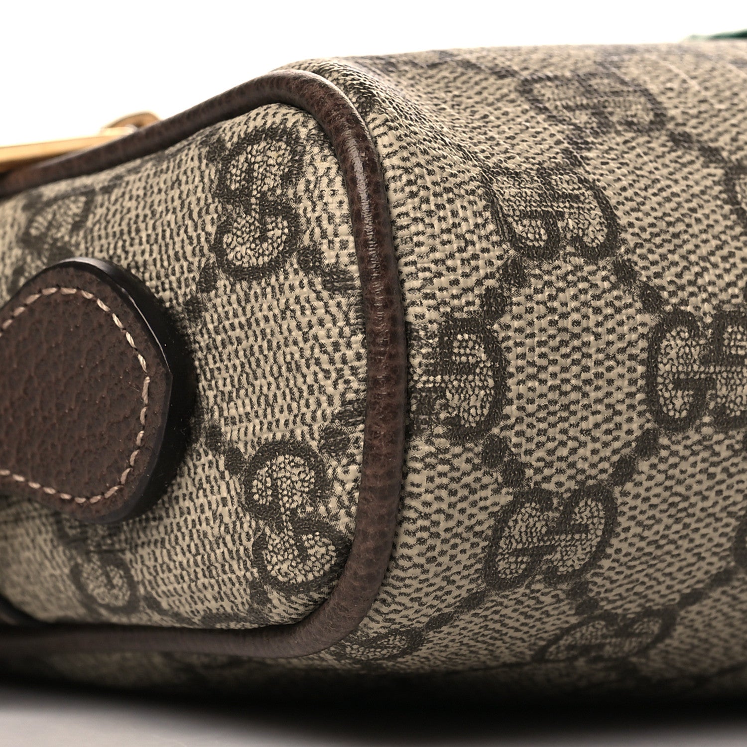 Gucci GG Supreme Monogram Web Mini Ophidia Shoulder Bag Brown 8 of 13