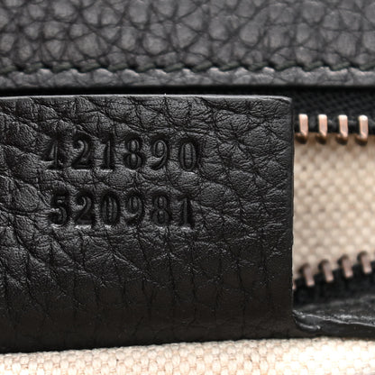Gucci Calfskin Small GG Marmont Top Handle Bag Black 7 of 12