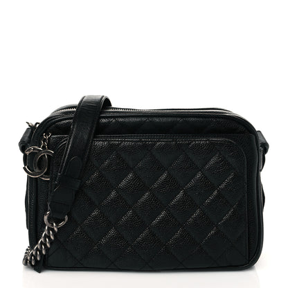 Chanel Caviar Quilted Medium Business Trip Camera Bag Black 1 of 9