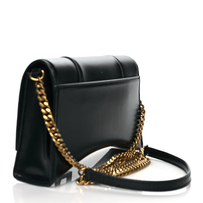 Balenciaga Shiny Box Calfskin Small Hourglass Evening Chain Bag Black 3 of 10