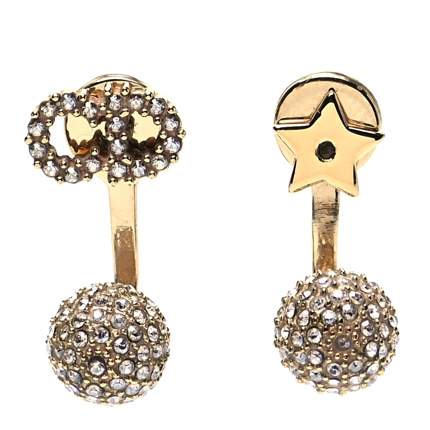 Crystal La Petite Tribale Earrings Gold