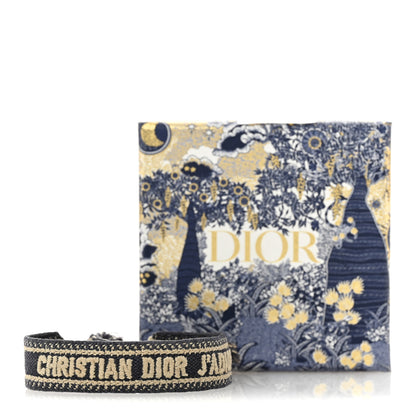 Christian Dior Woven Cotton J'Adior Friendship Bracelet Navy 5 of 5