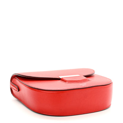 Celine Grained Calfskin Small Trotteur Coquelicot 4 of 12