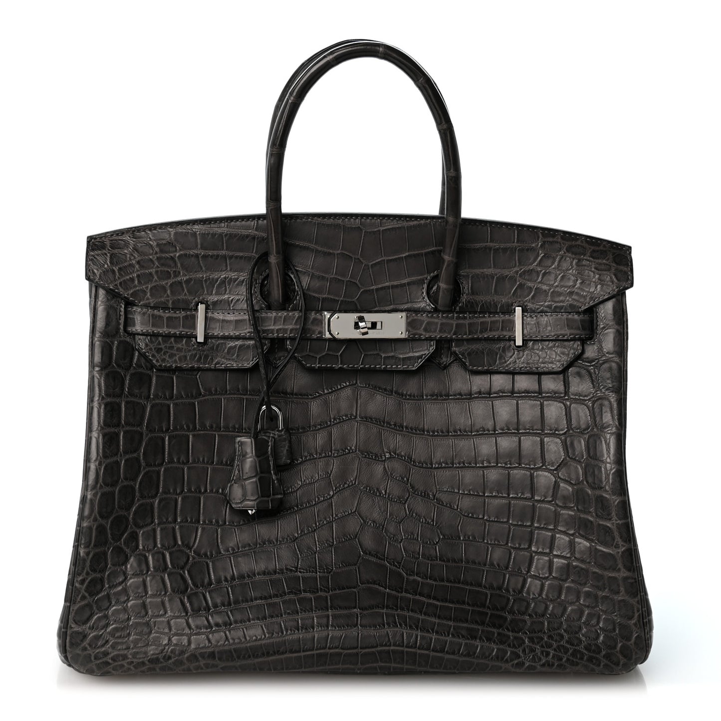 Matte Niloticus Crocodile Birkin 35 Graphite