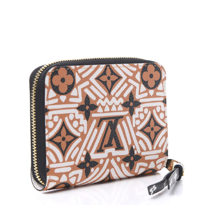 Louis Vuitton Monogram Giant Crafty Zippy Coin Purse Creme Caramel 2 of 10