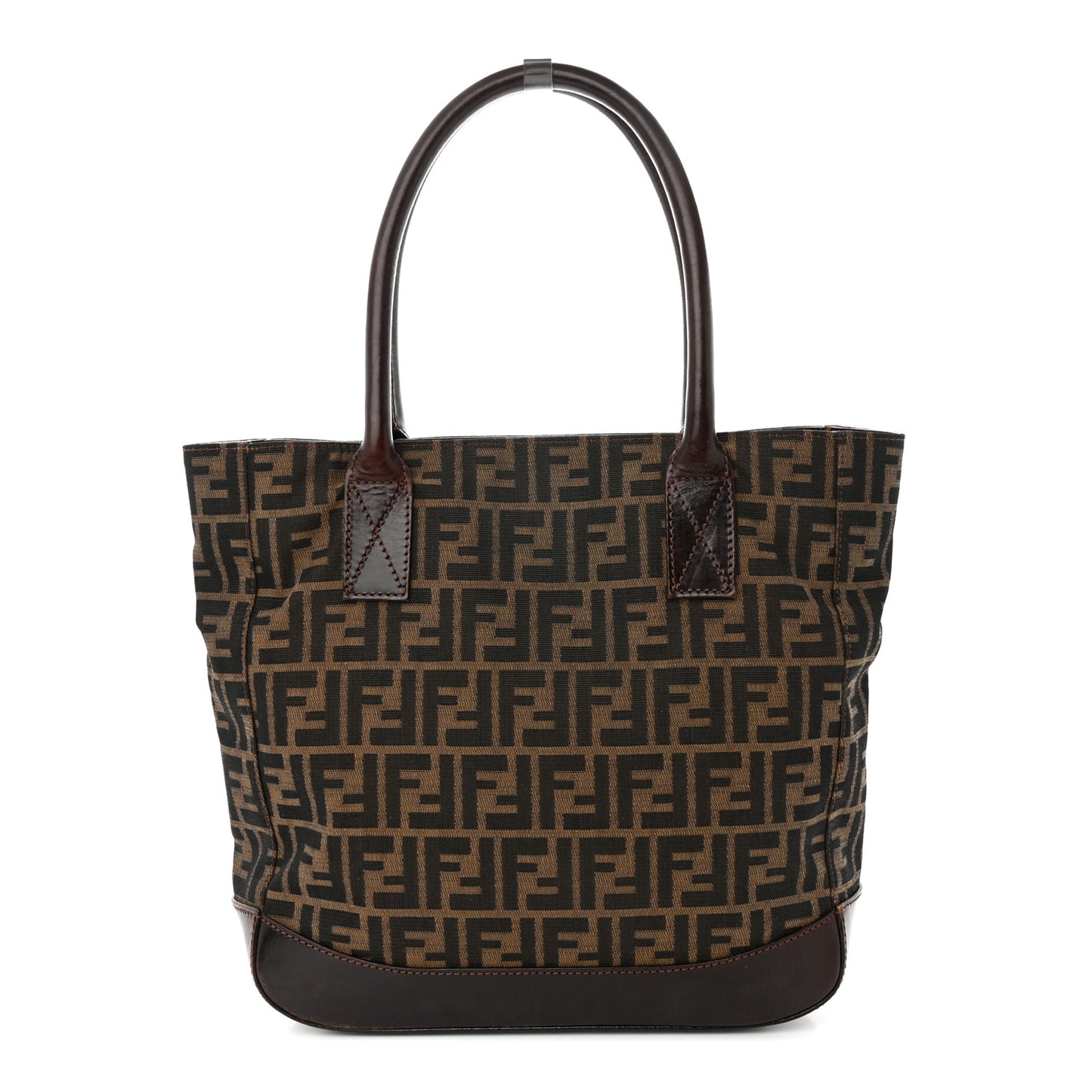 Zucca Calfskin Shopping Tote Tobacco