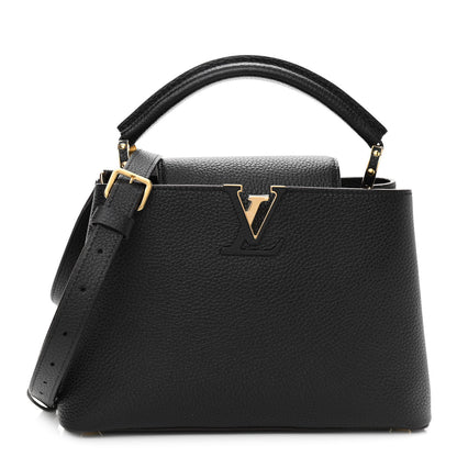 Louis Vuitton Taurillon Capucines BB Black 1 of 9
