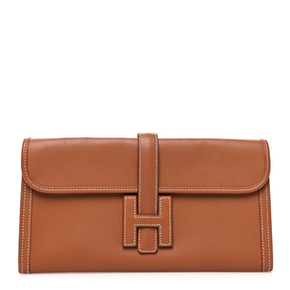 Hermes Evercolor Jige Elan 29 Clutch Gold 1 of 11