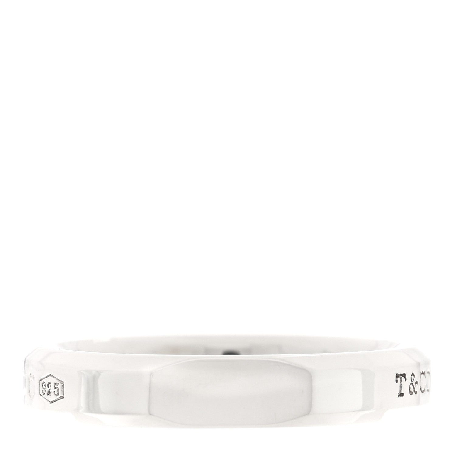 Tiffany Sterling Silver Makers Narrow Slice Ring 60 9 1 of 5