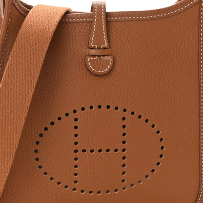 Hermes Taurillon Clemence Evelyne TPM Gold 8 of 11