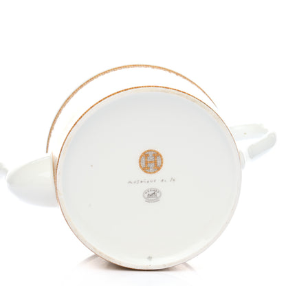 Hermes Porcelain 24 Gold Mosaique Teapot 6 of 10