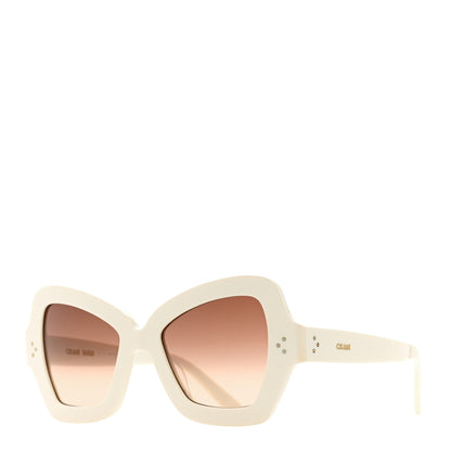 Celine Acetate Butterfly Sunglasses CL 40067I White 1 of 6
