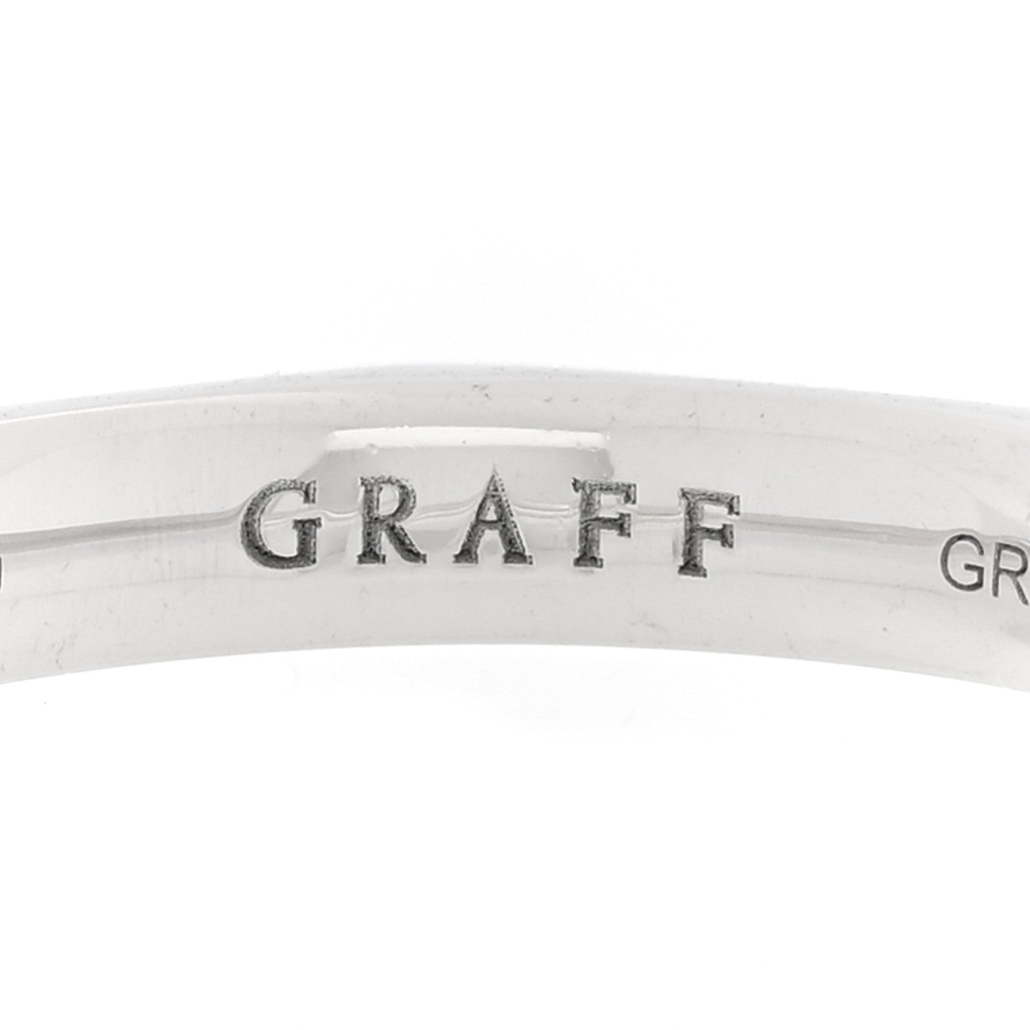 Graff 18K White Gold Diamond Laurence Graff Signature Band Ring 57 7.75 4 of 7