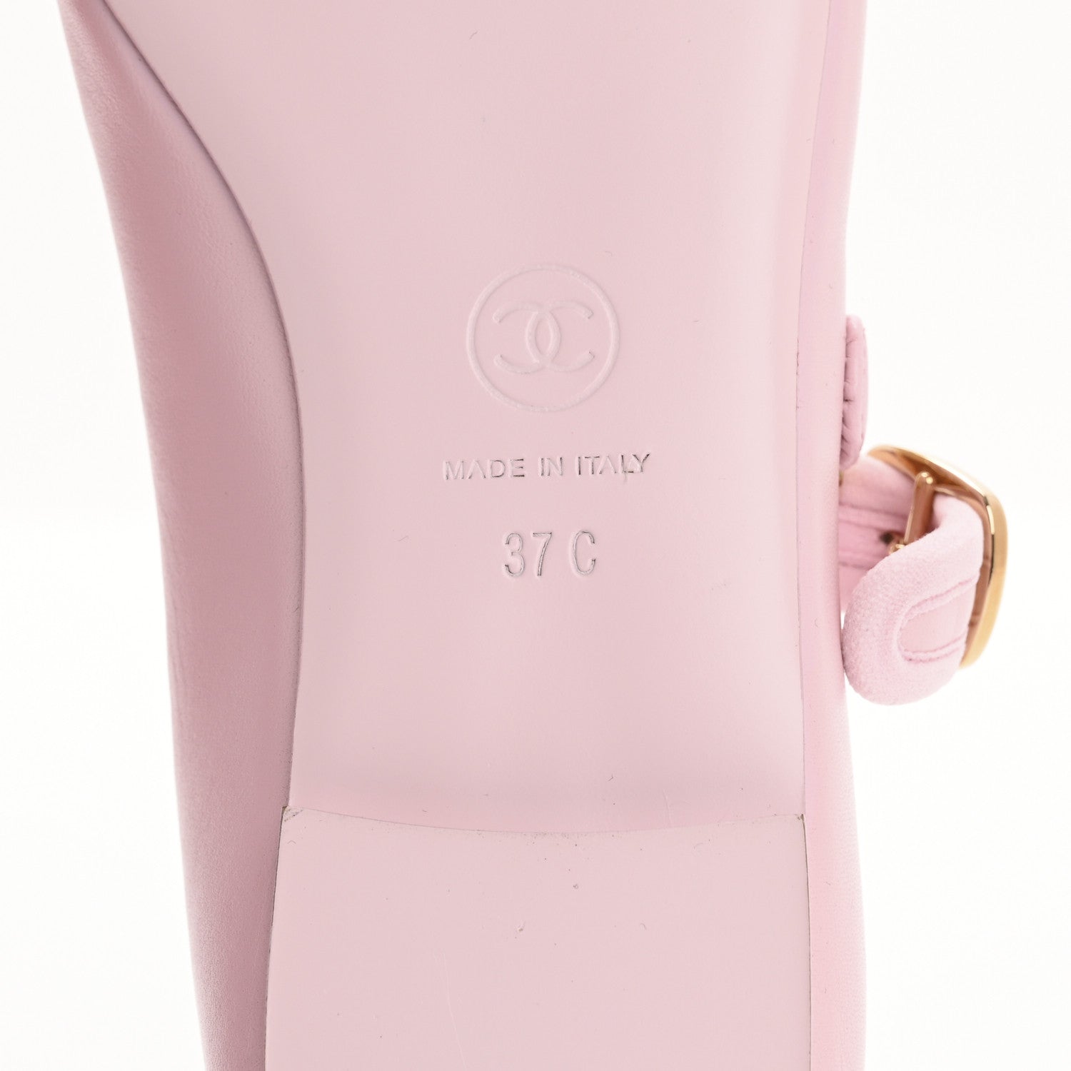 Chanel Lambskin Mary Jane Flats 37 Light Pink 1683873 – FASHIONPHILE