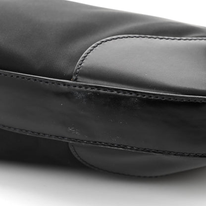 Prada Tessuto Nylon Calfskin Chain Shoulder Bag Black 11 of 11