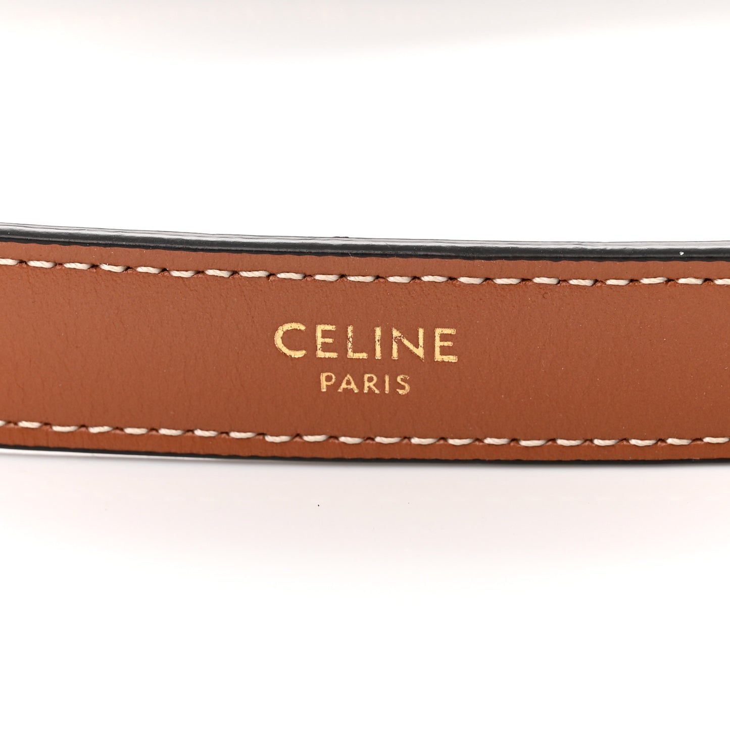 Triomphe Canvas Calfskin Ava Shoulder Bag Tan