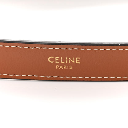 Celine Triomphe Canvas Calfskin Ava Shoulder Bag Tan 6 of 12
