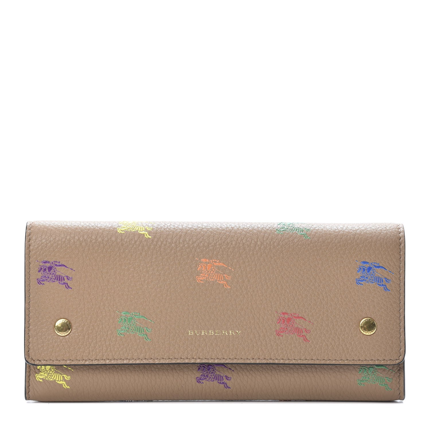 Burberry Grained Calfskin EKD Hollee Wallet Light Camel 1 of 8