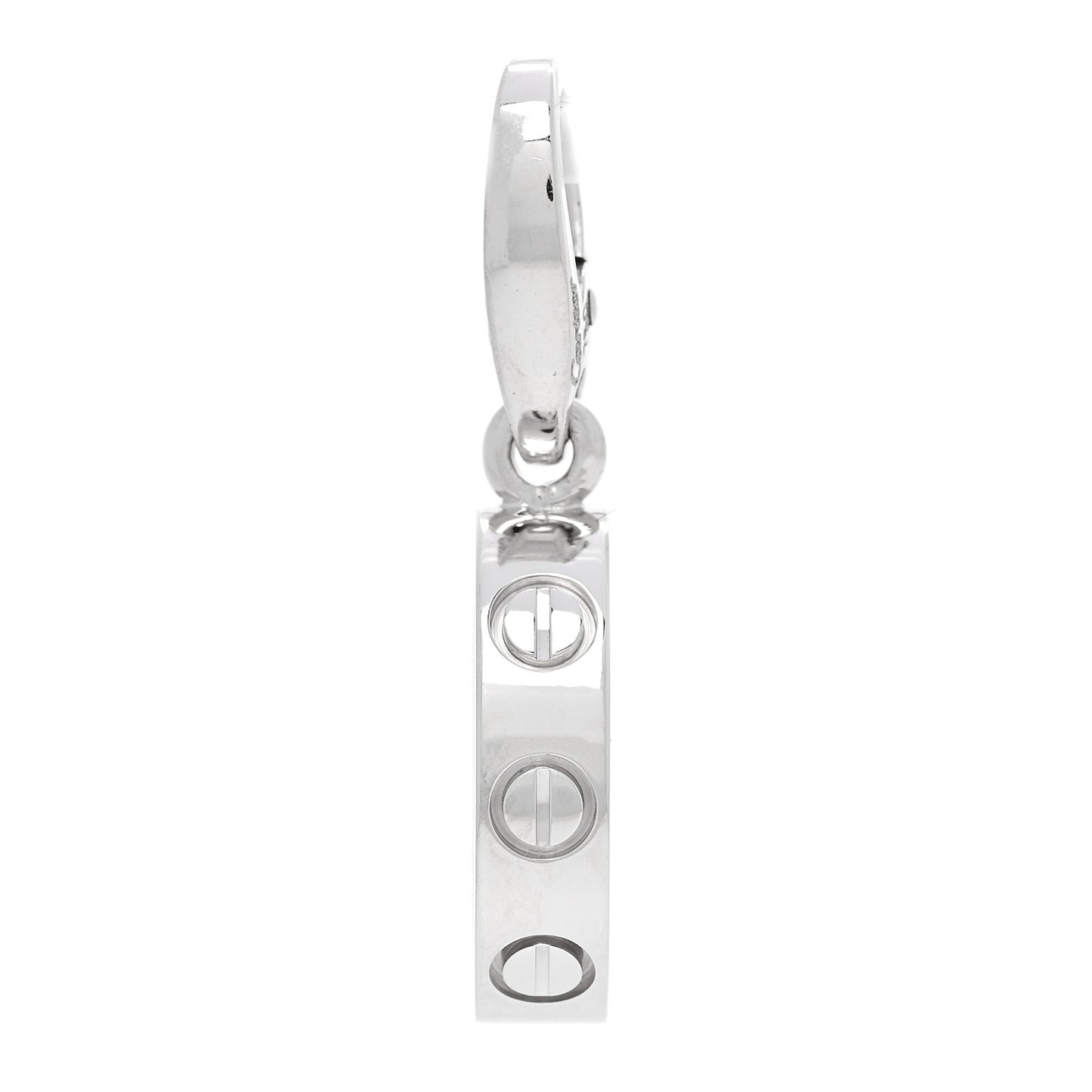 18K White Gold LOVE Ring Charm