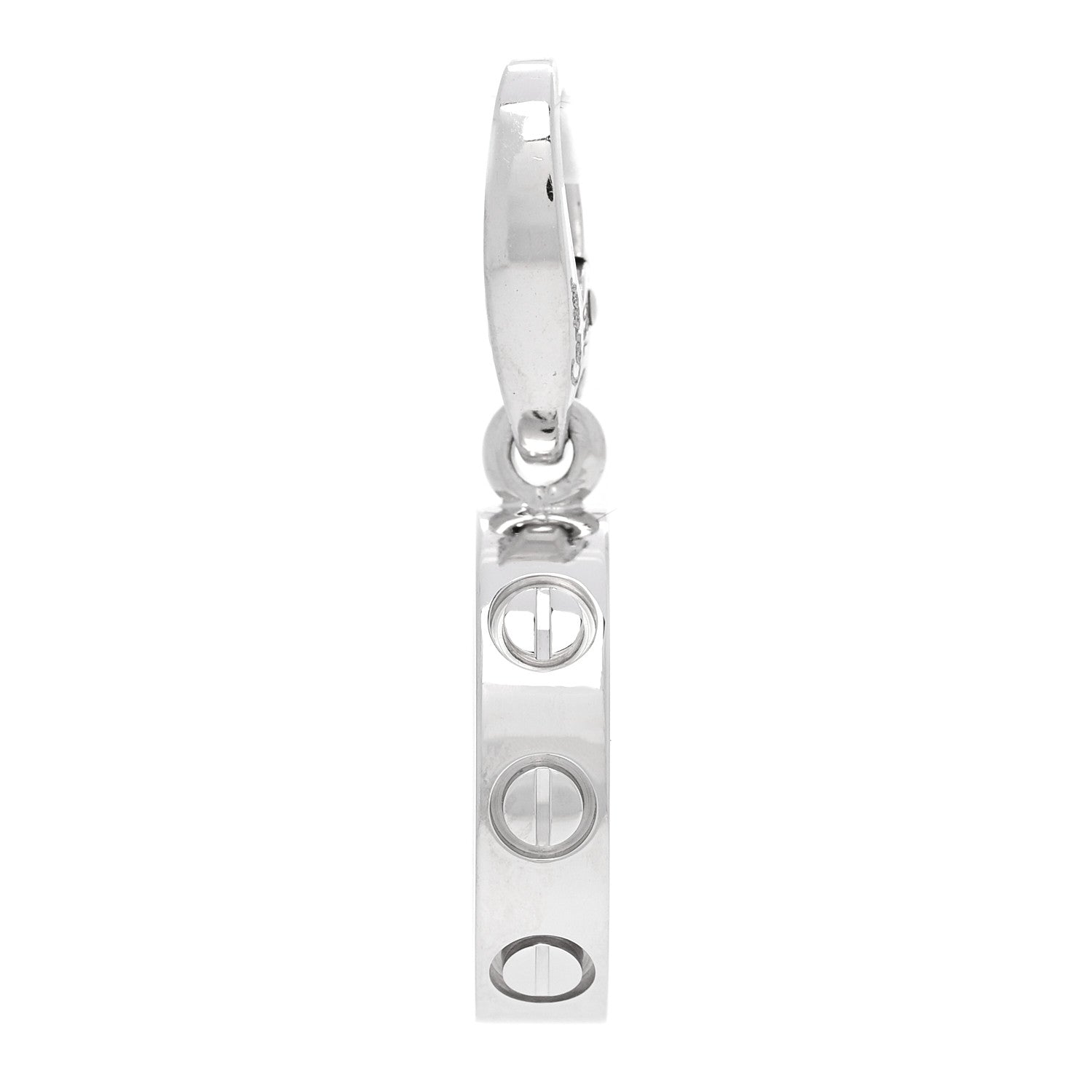 Cartier 18K White Gold LOVE Ring Charm 1 of 4