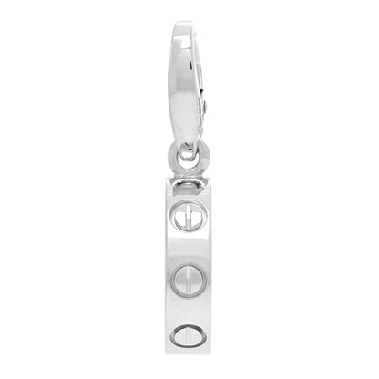 Cartier 18K White Gold LOVE Ring Charm 1 of 4
