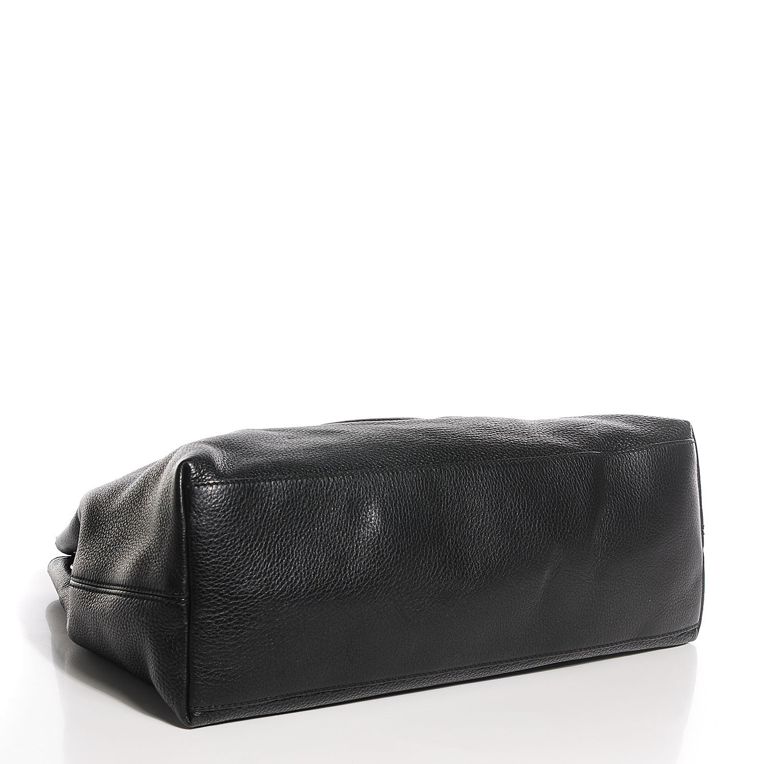 Gucci Pebbled Calfskin Medium Soho Chain Shoulder Bag Black 4 of 7