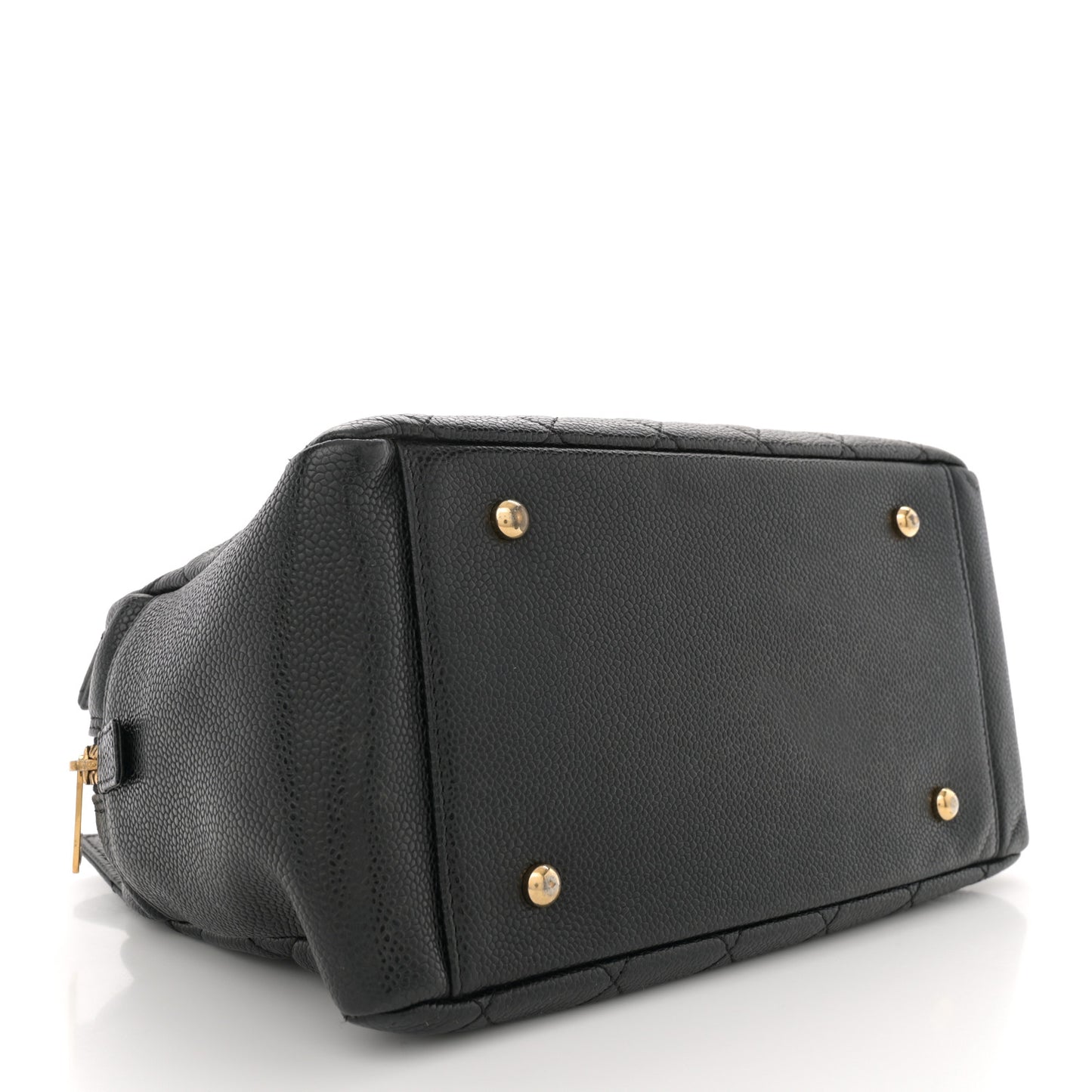 Caviar Quilted Petit Timeless Tote PTT Black