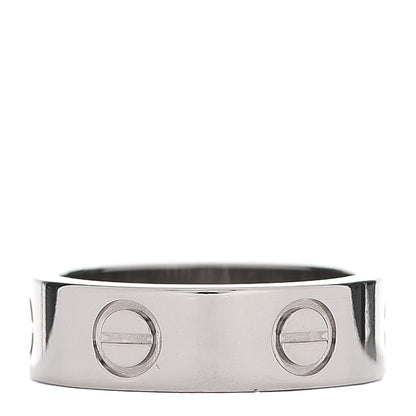 Cartier 18K White Gold 5.5mm LOVE Ring 49 4.75 3 of 5