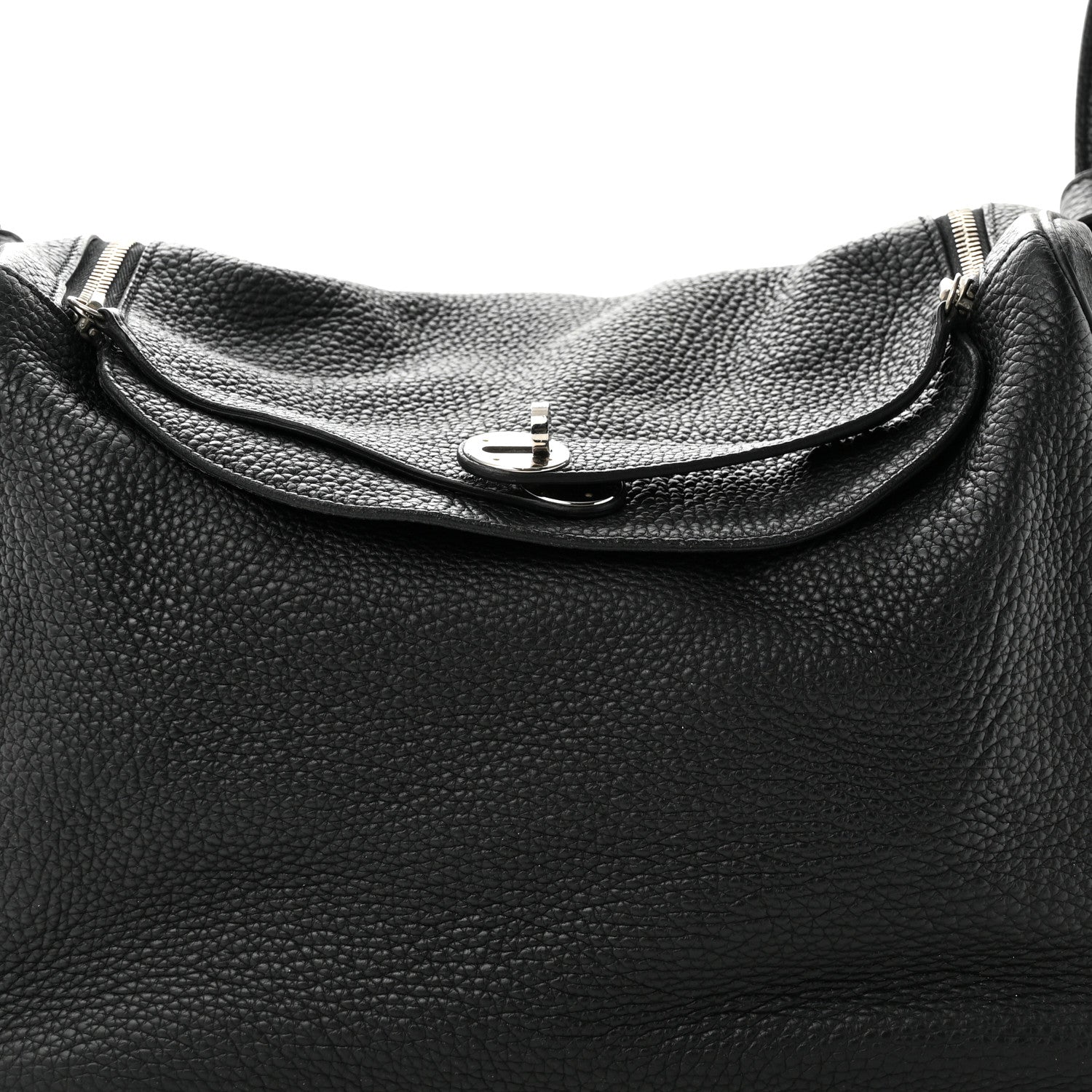 Hermes Taurillon Clemence Lindy 34 Black 8 of 10