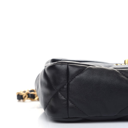 Chanel Lambskin Quilted Medium Chanel 19 Flap Black 9 of 10